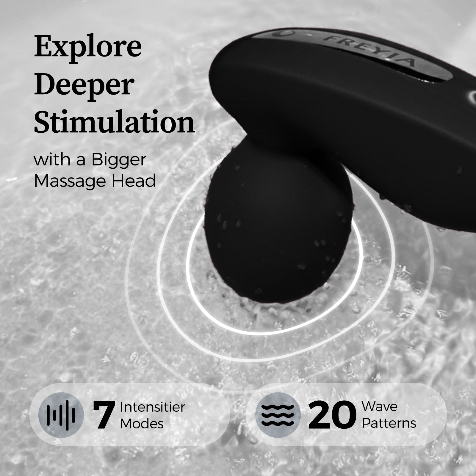 FREYJA Wand Vibrator for Women - Night Dark