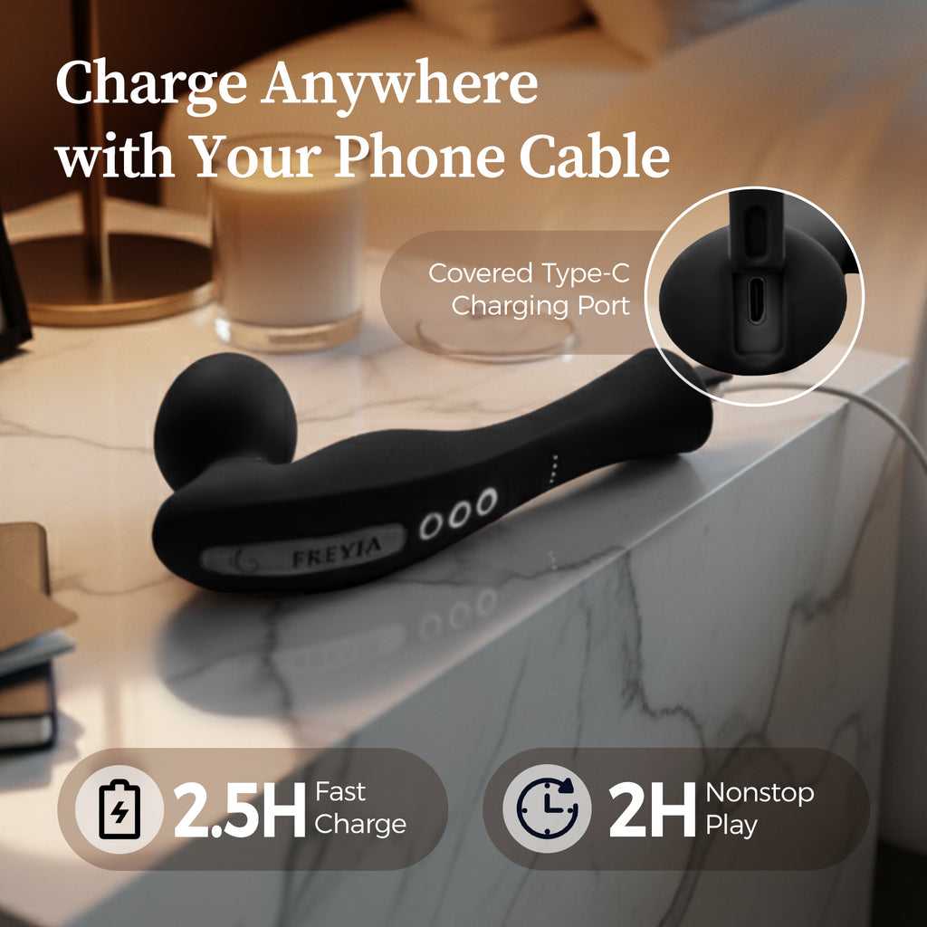 FREYJA Wand Vibrator for Women - Night Dark