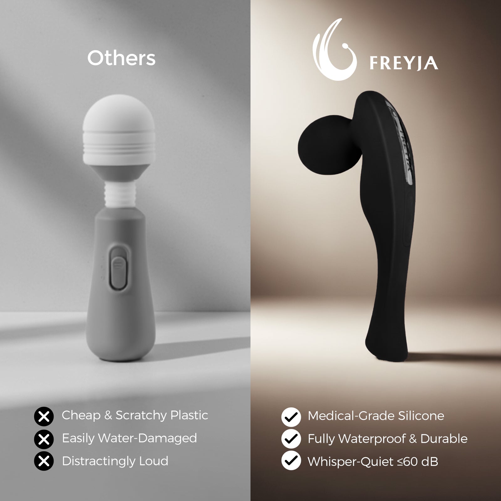 FREYJA Wand Vibrator for Women - Night Dark