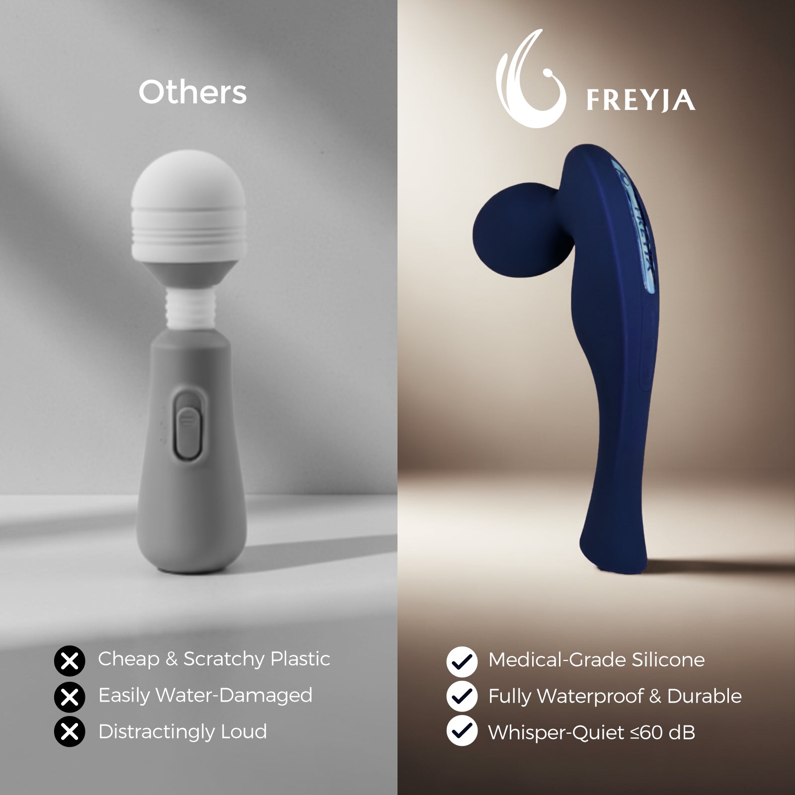 FREYJA Wand Vibrator for Women – Prussian Blue