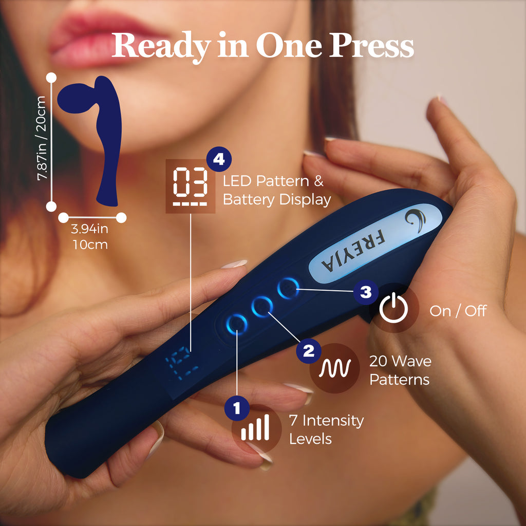 FREYJA Wand Vibrator for Women – Prussian Blue